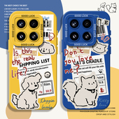 14红米k80情侣90 k70 k60 报纸小狗猫咪适用小米15手机壳17promax k50 note13 12max液态硅胶11ultra k40s