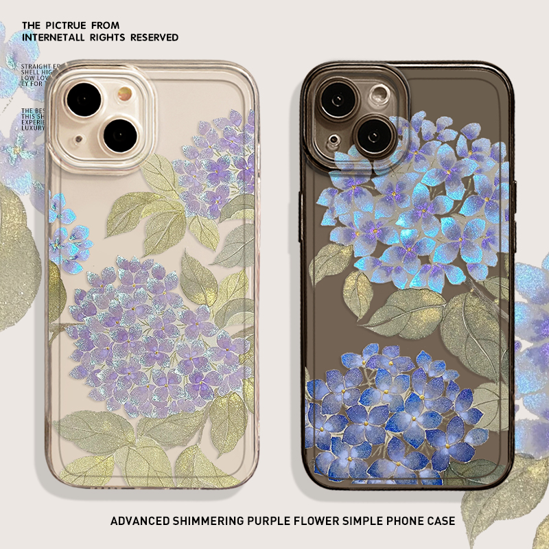 绣球花国风手机壳适用于一加系列