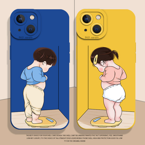 小胖子手机壳适用苹果系列