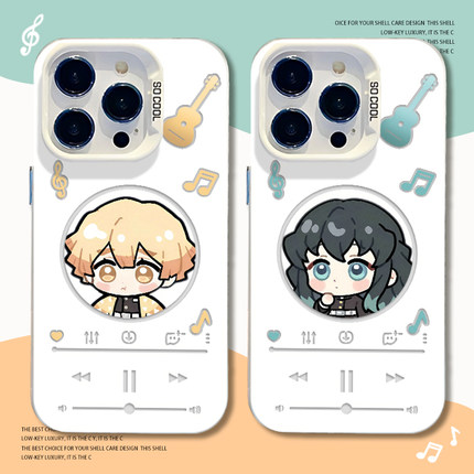 鬼灭之刃播放器适用小米15手机壳14pro红米k80炭治郎k70二次元note13动漫k60新款12s日系11ultra男k90/17/k50