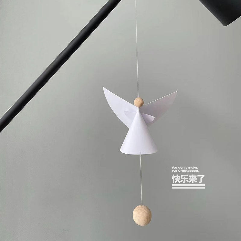 丹麦Flensted Mobile天使无声风铃挂件空中平衡吊饰装饰北欧进口