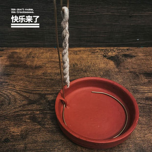 白鼠尾草托盘绳香盘尼泊尔手工熏香烛台摆件蜡烛餐桌装饰北欧浪漫