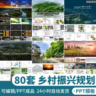 美丽乡村振兴旅游建设智慧农业产品农村项目策划方案PPT成品模板