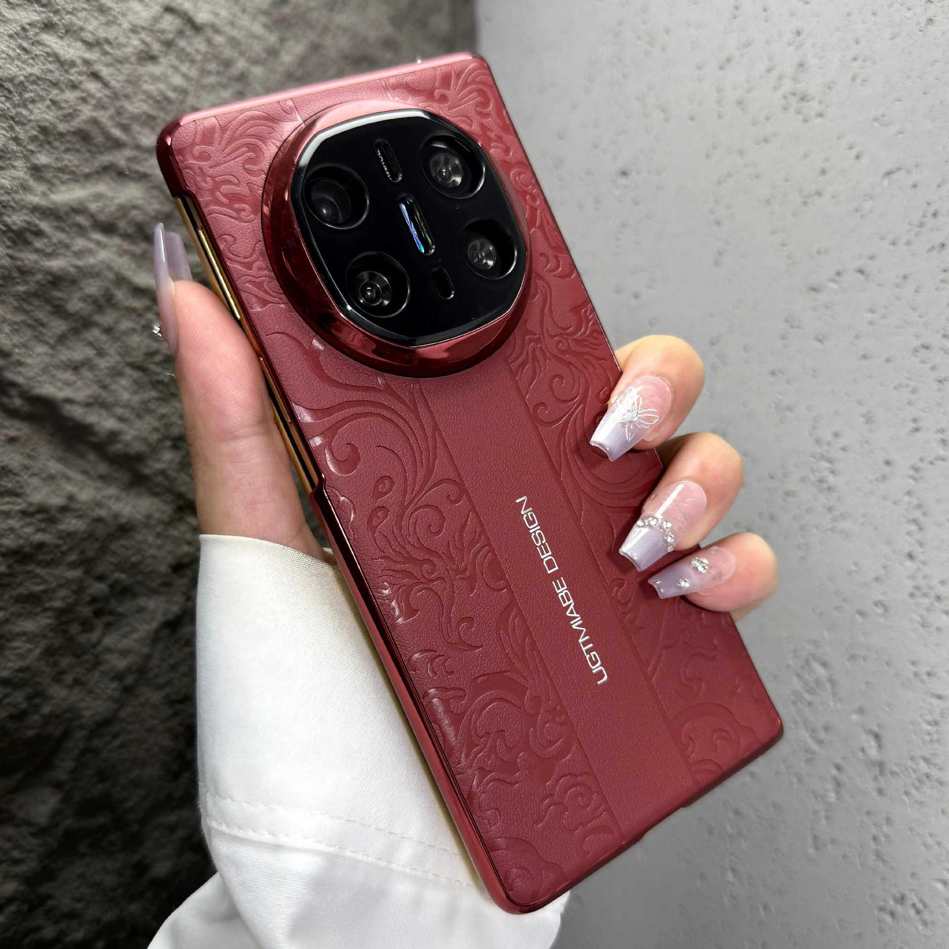 秒变保时捷超薄RS龙纹喜庆适用华为荣耀P70mateX6典藏版X3手机壳新款X5保护套60PRO高级50感全包300防摔硬壳