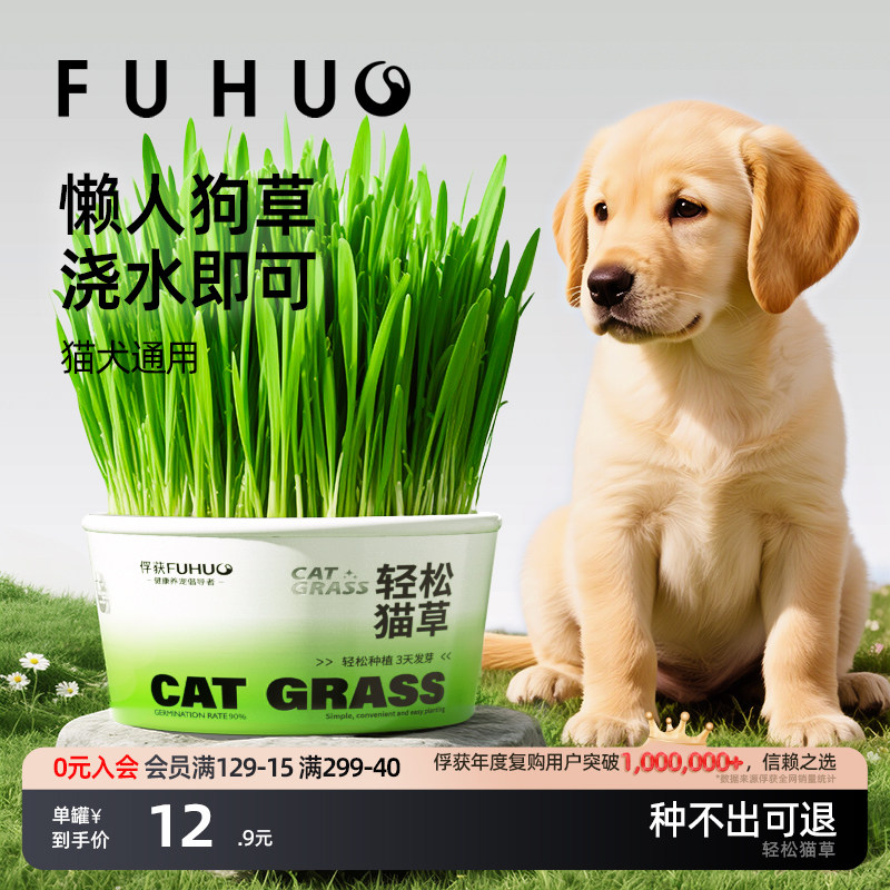 俘获F2狗草犬用狗狗盆栽助狗可以吃化的草毛狗狗草小型犬,宠物/宠物食品及用品,狗零食罐,淘宝优惠券,粉丝福利购,淘宝优惠卷