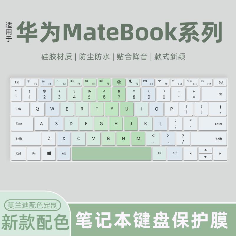 彩绘定制款键盘膜华为