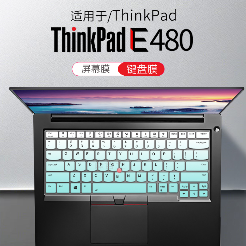 锋晋光适用联想thinkpad E450 E455 E450C E480键盘膜E460 E465笔记本保护膜E480 E485 R480电脑屏幕贴膜E490