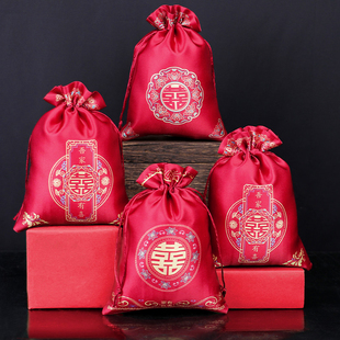 喜糖袋子结婚专用婚礼糖果袋布袋礼袋喜袋婚庆喜糖盒子回礼包装