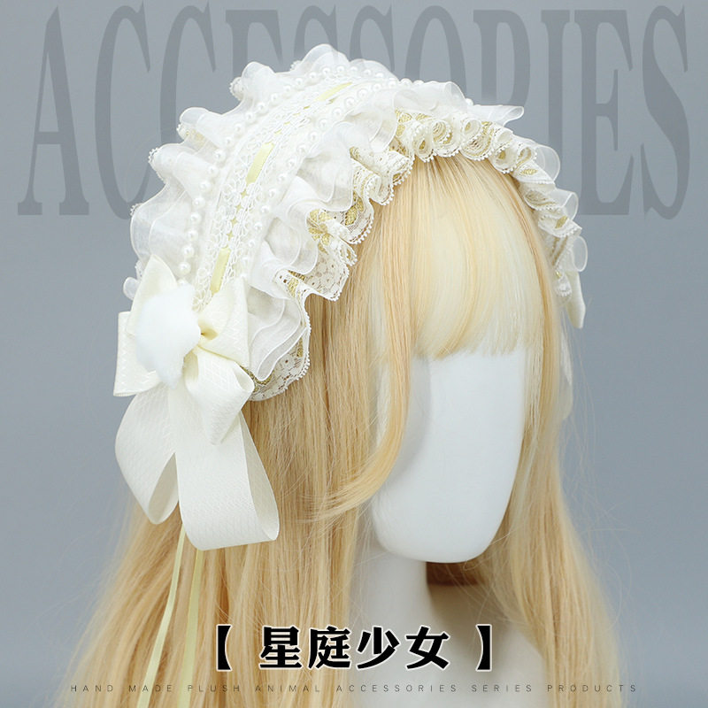 lolita少女花嫁头饰可爱蕾丝蝴蝶结发饰星星cos茶会漫展发夹发带,饰品/流行首饰/时尚饰品新,发饰,淘宝优惠券,粉丝福利购,淘宝优惠卷