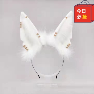 阿努比斯古埃及神话cosplay猫耳手作兽耳发箍网红头饰狼耳头箍