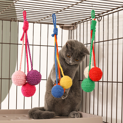 路合迪剑麻球猫咪玩具