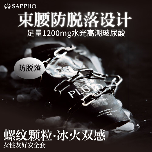 萨福冰火螺纹颗粒高潮因子安全套