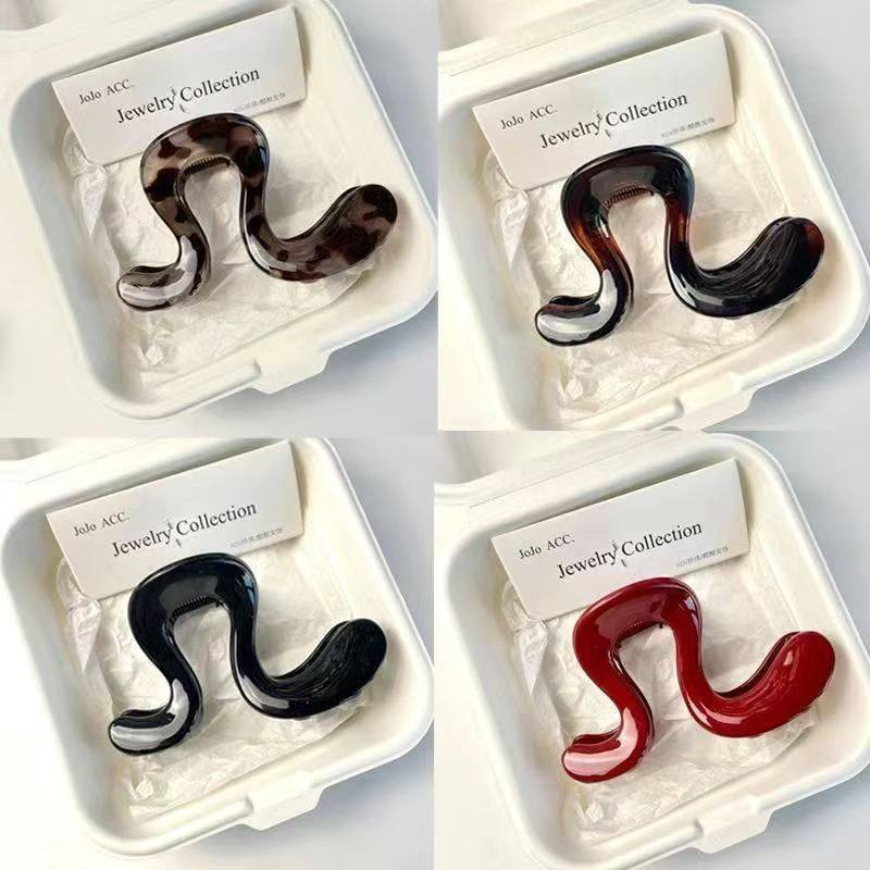 【复古风格】2025新年款大几字抓夹高马尾固定神器发夹松弛感盘发