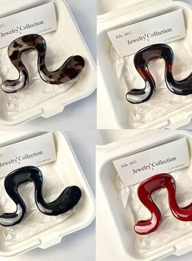 【复古风格】2025新年款大几字抓夹高马尾固定神器发夹松弛感盘发