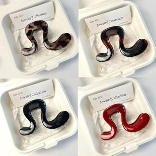 【复古风格】2025新年款大几字抓夹高马尾固定神器发夹松弛感盘发