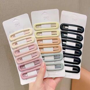 磨砂后脑勺发夹女bb夹侧边夏季 刘海碎发整理固定夹子头饰发卡发饰