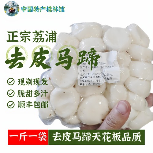 顺丰冷鲜发货去皮荔浦马蹄荸荠果