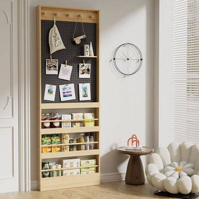 门后置物架洞洞板书架落地架夹缝超薄收纳架窄柜卧室空间利用直销