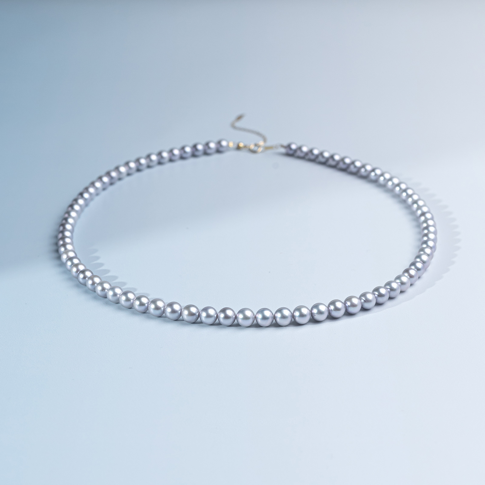 ANGEPERLE/天使之泪海水珍珠Akoya真多麻色珍珠项链5-6mm