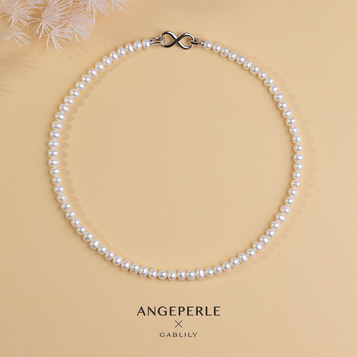 ANGEPERLE/天使之泪淡水珍珠时尚经典项链5-6mm