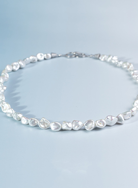 ANGEPERLE/天使之泪淡水珍珠无核keshi项链8-9mm多样性发货一条