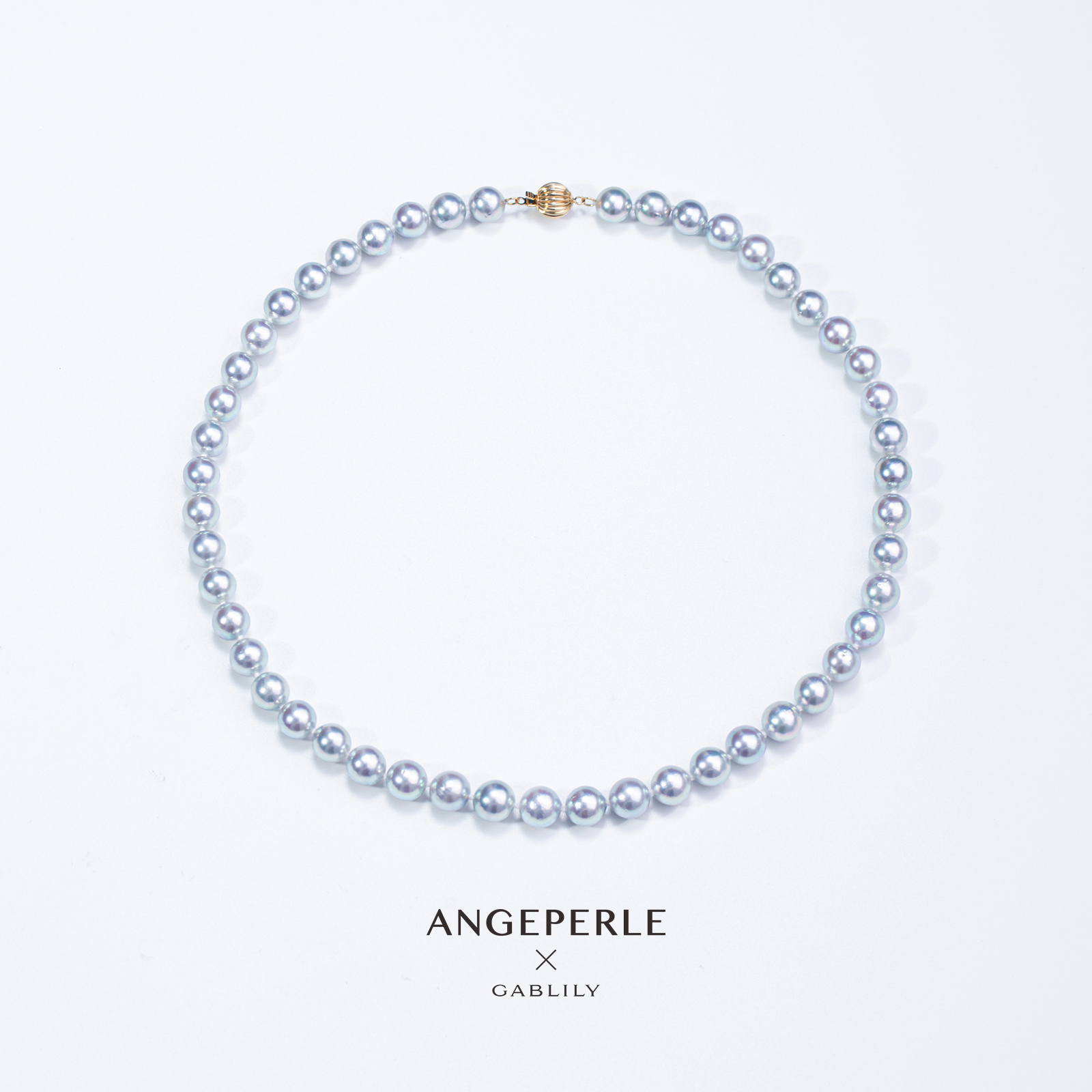 【林依轮专属】天使之泪海水珍珠Akoya真多麻色14K金项链8-9mm