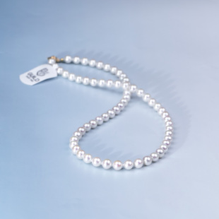 ANGEPERLE/天使之泪淡水珍珠无核“欧若拉”项链6.3-7.3mm