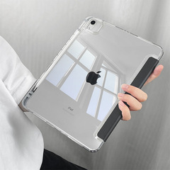 ipadair7平板保护壳带笔槽y型三折2025款适用苹果ipad11保护套第9代10全包防弯5air6亚克力3硬壳pro10.5英寸2