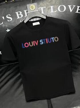 特琪轻奢服饰Amphelisia夏季男纯棉短袖MT恤修身百搭圆领潮流半袖