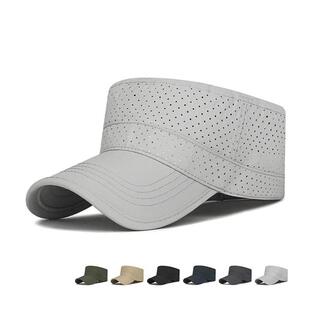 休闲男士 透气网眼平顶帽中老年防晒遮阳鸭舌帽 Closet时尚 Golden
