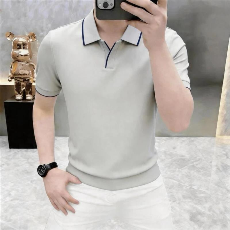 尊梵仕云服装专卖3夏季男士潮流翻领短袖POLO衫商务半袖T恤男装
