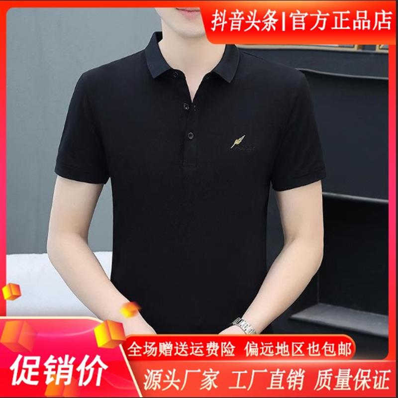 师凯服饰Amphelisia冰感polo衫男款潮流韩版翻领潮牌简约纯色上衣