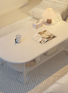 茶几2025新款奶油风家用网红边几小桌子客厅可移动沙发边桌置物架