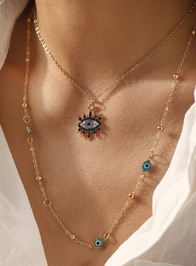 N12754跨境个性时尚眼睛滴油吊坠