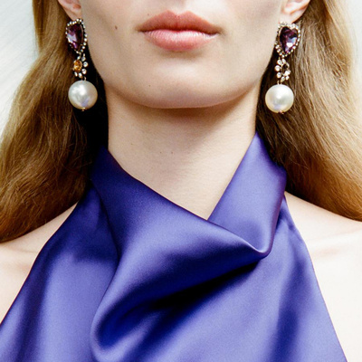 E13473欧美vintage复古仿珍珠耳