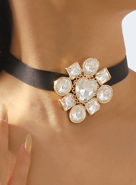 跨境彩色花卉颈联欧美巴洛克宫廷