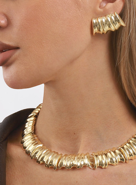 个性夸张金属质感轻奢高级感首饰