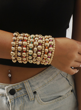 波西米亚民族风CCB串珠手链复古