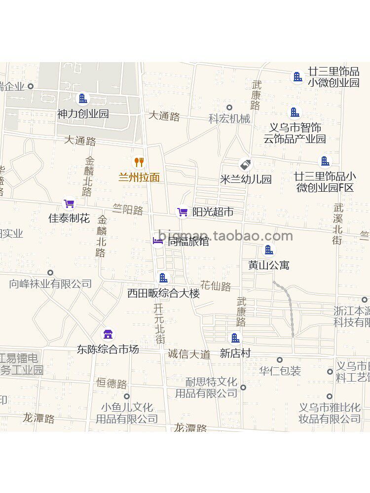 义乌市廿三里街道地图 2024年路线2024年区县城市区域划分贴图
