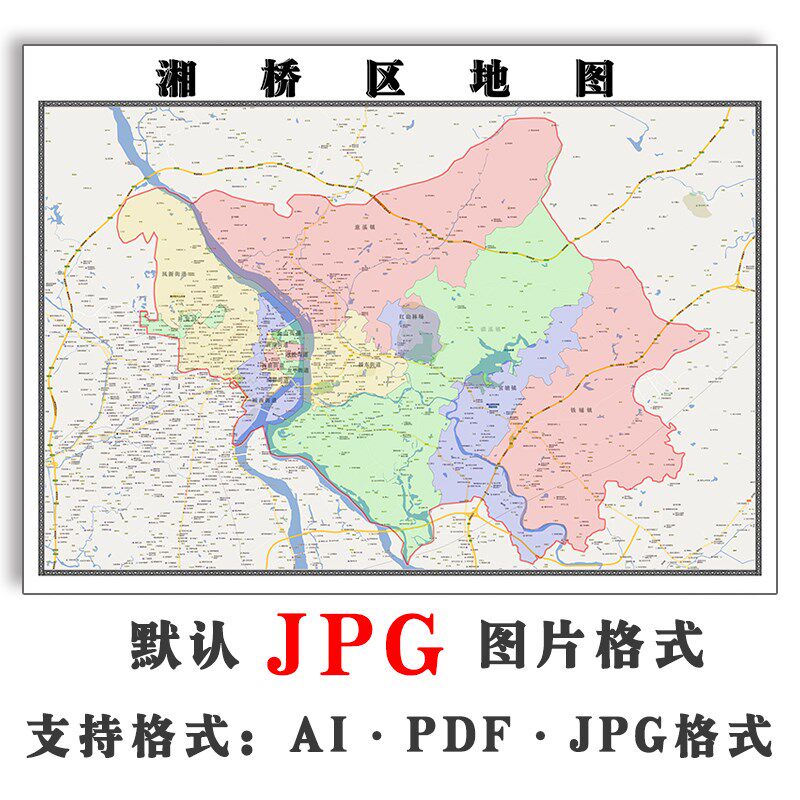 湘桥区地图行政区划广东省潮州市电子版jpg高清图片2023年