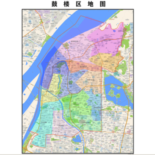 南京市鼓楼区地图2025年行政区划市区主城区街道交通地图图片素材