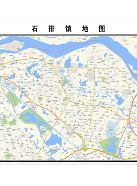 东莞市石排镇地图2025新版行政区划图街道交通办公室挂图高清防