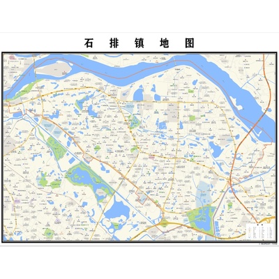 东莞市石排镇地图2025新版行政区划图街道交通办公室挂图高清防