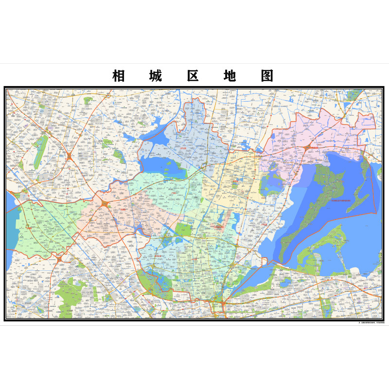 相城区地图2023年行政区划市区主城区街道交通地图定制图片素材