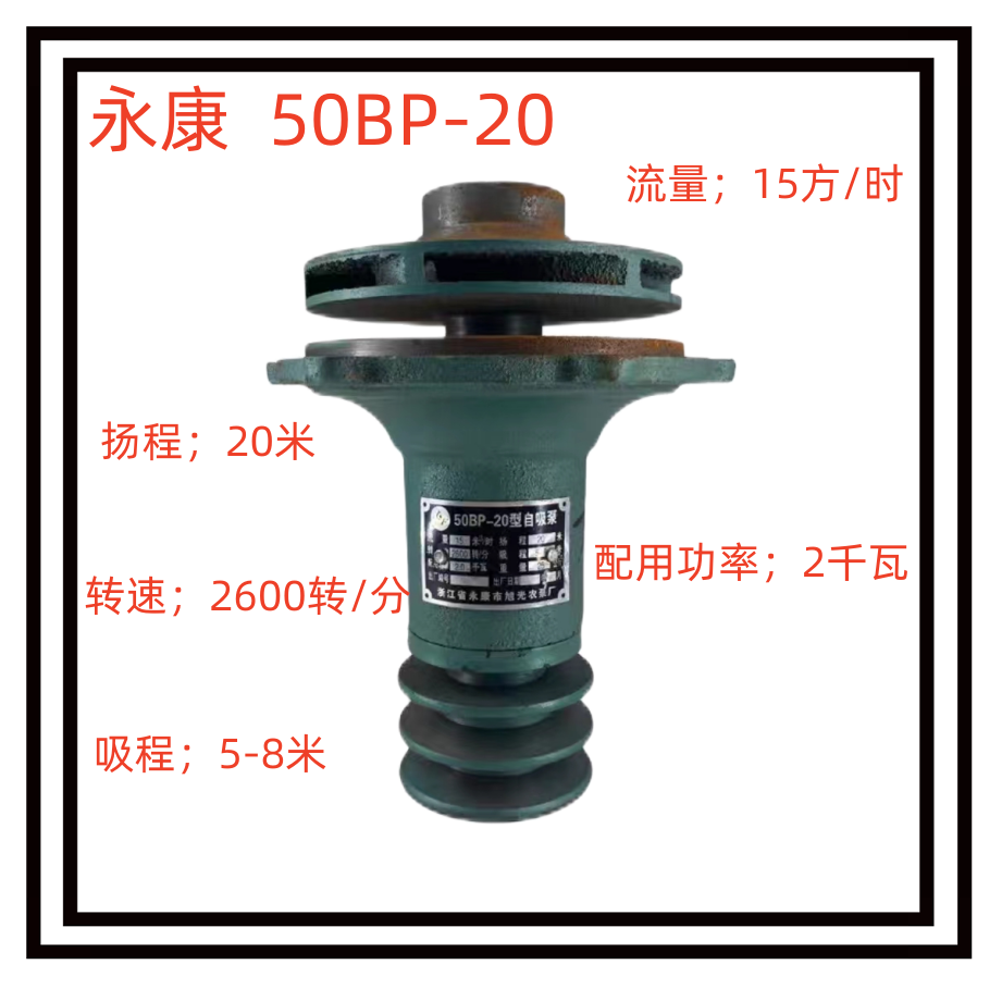 浙江永康50bp-20离心自吸泵