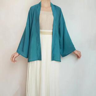 暮君归宋制天丝棉直袖对襟短衫微喇叭仿黄昇墓汉服极简日常百搭