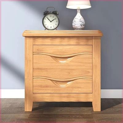 实木床头柜储物柜胡桃原木色简约新中式经济型家用床边床头小柜子