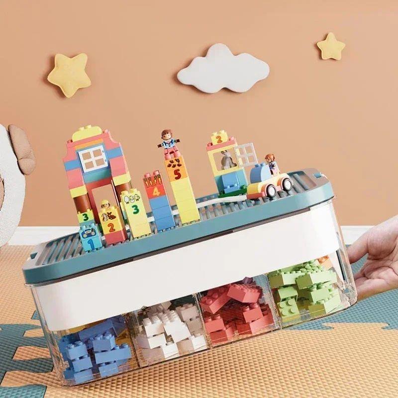 Lego Storage for kids Building Blocks Storage Boxes Adjustab