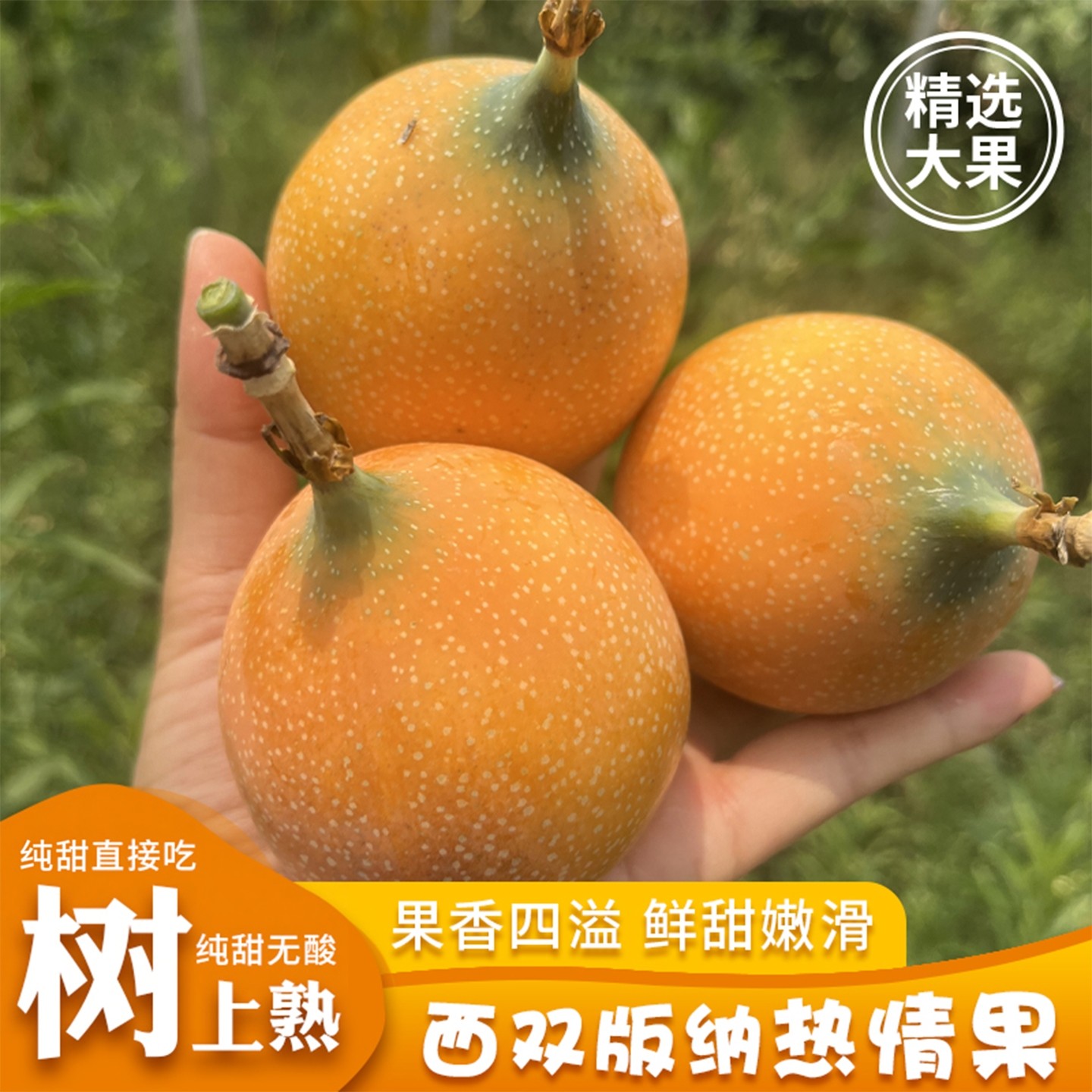 云南西双版纳热情果新鲜哥伦比亚黄金百香果纯甜大果当季水果特产