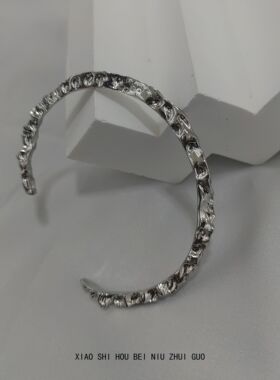 小时候被牛追过！非非非非常不规则 小众女士手镯 大小能调